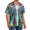 thumbnail image 2 of Daiia Beautiful Dreamcatcher Men's Linen Shirts Short Sleeve Casual Shirts Button Down Shirt for Men Beach Summer Wedding Shirt-XX-Large, 2 of 6