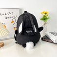 thumbnail image 1 of Mochila De conejito Kawaii personalizada para niñas, con bonitas Orejas de conejo y oso esponjoso colgante, mochila escolar para niños Fivean unisex, 1 of 2