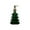 Green, variant on Christmas Tree Soap Dispenser with Stainless Steel Pump Xmas Decorative Bathroom Hand Shaped Empty Bottles for Dish Kitchen （White ）