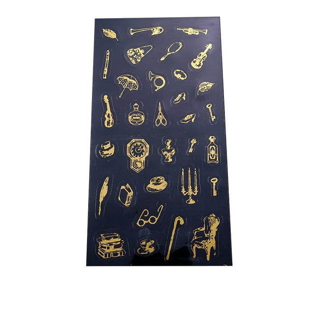 Advancent Adhesivos Adhesivos holográficos Calcomanías Moldes de silicona Artesanía fantasma de la ópera Advancent HA059585-02