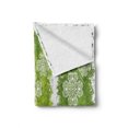 thumbnail image 2 of Irish Soft Flannel Fleece Throw Blanket, Aged Vintage Antique on Green Toned Color Bands Celtic Historic Lace Image, Cozy Plush for Indoor and Outdoor Use, 50" x 60", Multicolor, by Ambesonne, 2 of 6