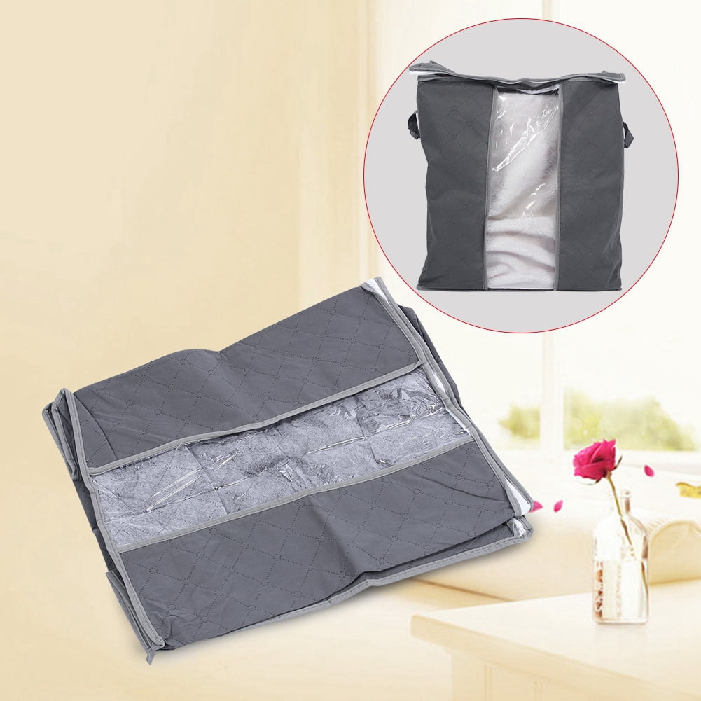 Bamboo Charcoal Folding Clothes Sweater Blanket Closet Organizer Storage Bag