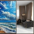 thumbnail image 2 of Static Cling Decorative Window Film Frosted Privacy Film Window Clings for Glass Windows No Glue Window Sticker for Bathroom Bedroom Office Lighthouse Cape Sky (2), 2 of 4