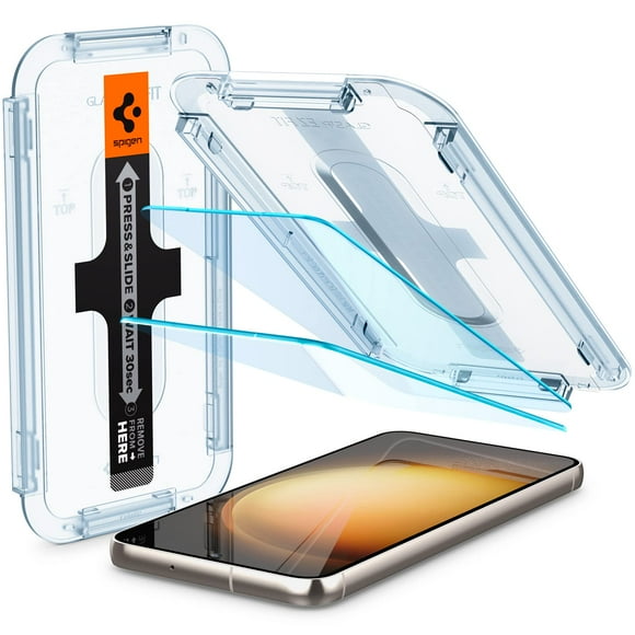 Protector de pantalla Spigen Glas.tr EZ Fit para Galaxy S23, paquete de 2