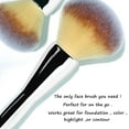 thumbnail image 2 of Foundation Brush,Large Powder Brush Flat Arched Premium Durable Kabuki Makeup Brush Perfect For Blending Liquid,Cream and Flawless Powder,Buffing, Blending,Concealer …, 2 of 14
