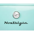 thumbnail image 2 of Nostalgia NRRFCF35AQ Classic Retro Refrigerator, Aqua, 21.46" x 23.23" x 33.46", 2 of 5