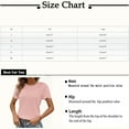 thumbnail image 3 of yunLCZ Casual Tops Everyday Low Price Womens Frenchy Summer Tops Crewneck Short Sleeve T Shirts Casual Knit Blouses Top Shirts workout form-fitting T-shirts women, 3 of 7