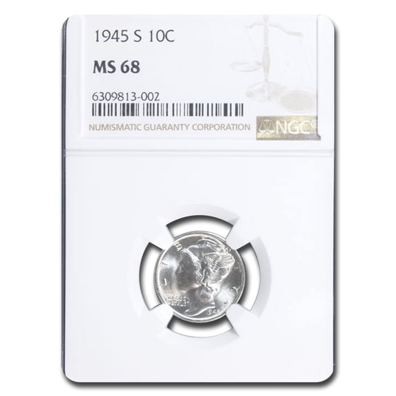 1945-S Mercury Dime MS-68 PCGS