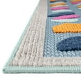 thumbnail image 4 of Rugs.com Aruba Outdoor Collection Rug – 5' 3 x 8' Blue Low-Pile Rug Perfect For Any Outdoor Space, Bedrooms, Dining Rooms, Living Rooms, 4 of 9