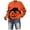 Orange, variant on WEAIXIMIUNG Camo Sweatshirt Womens Women's Printed Crew Neck Long Sleeved Hoodie Pullover Hoodie Top