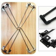 ANQIDI 28.5 Metal Folding Table Legs 4 Pack Black Foldable Hairpin Table Legs