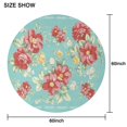 thumbnail image 6 of Round Waterproof Tablecloth Pioneer Pink Peel Reusable Indoor/Outdoor Durable Table Cover for Kitchen and Dining Room 60 Inch X 60 Inch, 6 of 6
