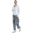 thumbnail image 6 of Blue And White Striped Lunch Bag Insulated Lunch Box Reusable Thermal Lunch Tote Bag With Zipper For Work Outdoor Travel Picnic, 6 of 6