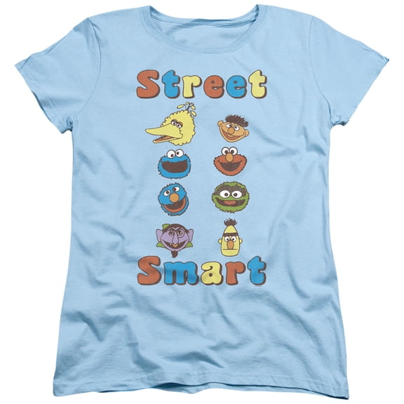 Sesame Street Streetart S/S Women's T-Shirt Light Blue