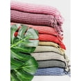 thumbnail image 5 of Waffle Towel Lightweight Quick Dry Beach, Bath Towels - Cherry, 5 of 9