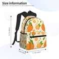 thumbnail image 2 of Travel Laptop Backpack For Women And Men, Juicy Orange Green Leaves Computer Backpack For School Casual Work Bag, Lightweight Rucksack College Bookbags Waterproof Gym Backpack, 2 of 8