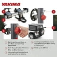 thumbnail image 5 of Yakima SpareRide Rear Spare Tire Mounted 2-Bike Bicycle Rack, Gray/Black, 5 of 13