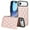 Rosegold, variant on Allytechgroup Flip Wallet Case for iPhone 17 Air with Card Slots, Premium PU Leather [RFID Blocking] [Double Magnetic Button] Kickstand Shell, Shockproof Anti-Fall Protective Case, Mint