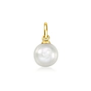 RS PURE by Ross-Simons 7-7.5mm Cultured Pearl Charm in 14kt Yellow Gold, Women's, Adult