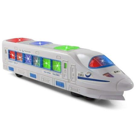 TECHEGE Toys Electric Train for Toddlers Boys Fun Gift with Flash Light, Music,