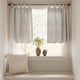 thumbnail image 3 of Cortinas de cocina Jinchan con lazo en la parte superior de lino, 60 cm de largo, gris pardo, 3 of 9