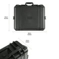 thumbnail image 2 of 19 inch Tool Box,Plastic Tool and Hardware Storage Box,Waterproof Equipment Box,Black, 2 of 7