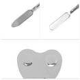 thumbnail image 3 of Unique Bargains 1 Set Foundation Spatula and Palette Set Durable Heart Makeup Artist Tools Silver Tone, 3 of 5