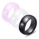 thumbnail image 4 of Guardurnaity Juego de anillos de pareja de cerámica: anillos de boda de cerámica elegantes y de moda para accesorios de mujer Ropa, zapatos y accesorios Miscelánea blanco Tamaño#6, 4 of 6