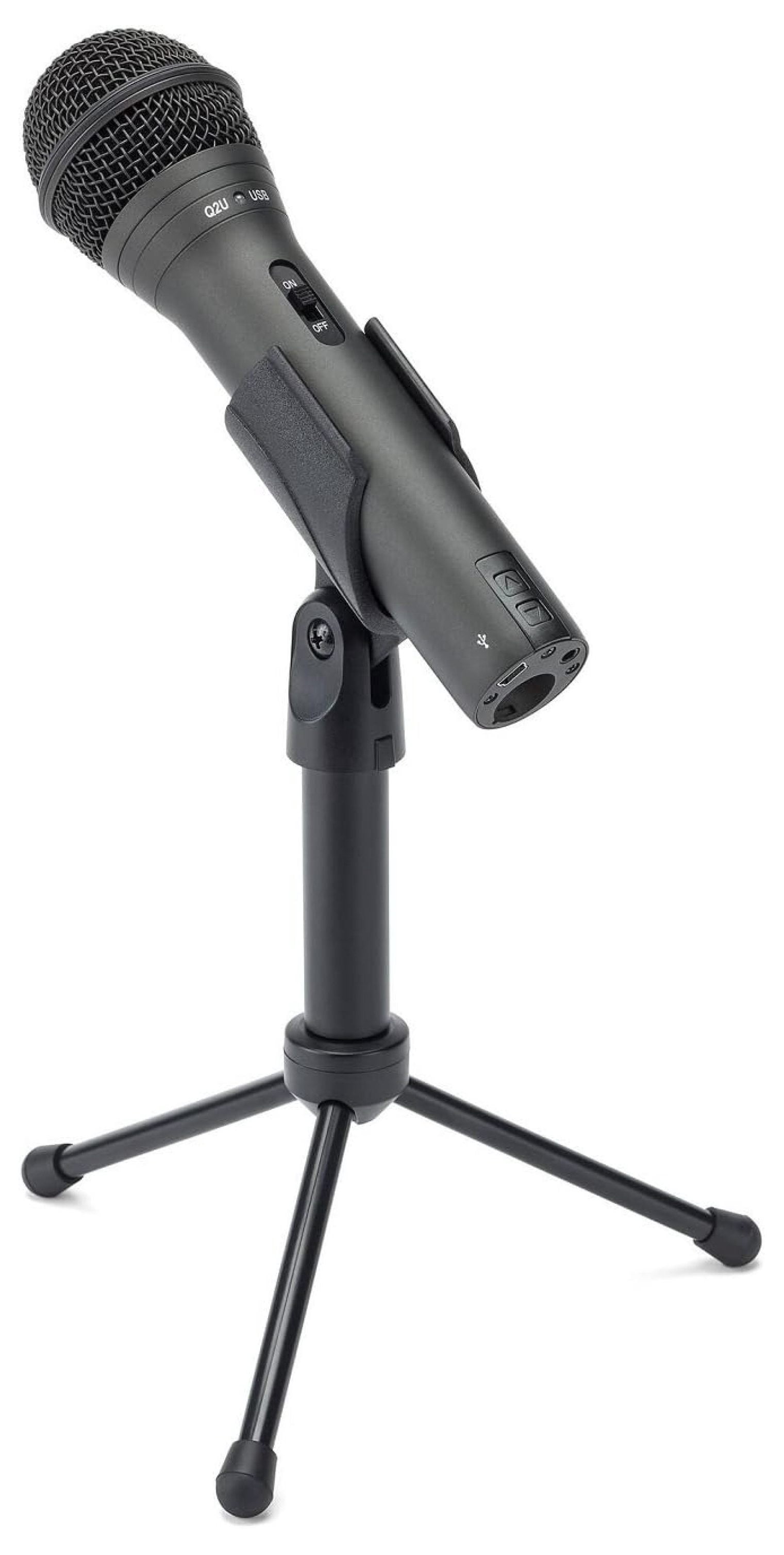 Q2U USB/XLR Dynamic Microphone Recording and Podcasting Pack (Black)