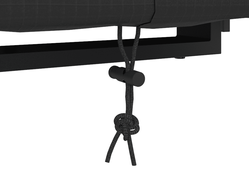 Housse de meuble de patio rectangulaire universelle large noire 320 cm x 215,9 cm x 88,9 cm avec fermetures à boucle Mainstays