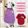 thumbnail image 2 of Billuyoard Ropa para perros, suéter para mantener el calor para mascotas, dulce regalo, chaleco transpirable para cachorros, camisa para Ropa para mascotas Vino rojo SG, 2 of 6