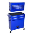 thumbnail image 5 of Yone jx je 8-Drawer High Capacity Rolling Tool Chest, Removable Toolbox Organizer with Sliding Drawers and Wheels, Tool Cabinet with Lock for Warehouse, Workshop,Navy Blue, 5 of 9