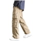 thumbnail image 4 of Ceisia Men's Relaxed Wide-leg Trendy Gift Cargo Casual Pants Drapey Contrast Drawstring Multi-Color, 4 of 5