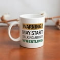 thumbnail image 5 of Warning May Start Talking About Wrestling Mug Funny Mugs Mug | Ceramic Coffee Cup | Decorative Home Kitchen Drinkwear | Funny Birthday Christmas Gift, 5 of 5