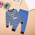 thumbnail image 2 of Ruyang Kids Boys Dinosaur Clothing Set Baby Cute Animal Graphic Striped Outfits 2 Piece Long Sleeve Shirts Pants Sets Winter Clothes, 2 of 4