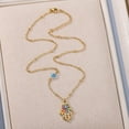 thumbnail image 5 of Evil Eye Necklace for Women,Zircon Turkish Demon Eye Fatima Hand Choker Necklace, 5 of 5