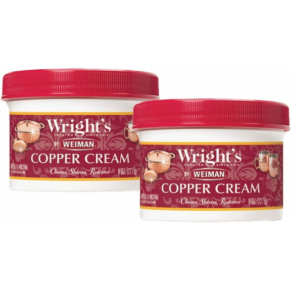 Wright's by Weiman Copper Cleaner Cream - Shine & Polish Copper, 2 Pack