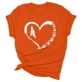 thumbnail image 4 of T-shirt Décontracté à Manches Courtes Col Rond Imprimé pour Femmes Confortable Quotidien Tissu Doux Respirant Haut à la Mode, 4 of 4