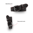 thumbnail image 3 of First Mfg Co - Motorcycle Biker Riding Concealment Leather Belt for Men, Work/Daily Wear Belt for Men (Black/Red B16006-32), 3 of 5