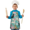 thumbnail image 2 of Labrador Dogs with Pioneer Flower Kids Aprons for Girls and Boys,Adjustable Neck Strap Toddler Aprons for Kids Cooking Baking, 2 of 7
