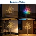 thumbnail image 4 of Decorative Birch Lighted Tree with 144 LED Bulbs, Artificial Light Up Tree, Indoor Light Trees for Home Decor, Wedding Party, Christmas Holiday Lamp, 4 of 9
