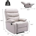 UToBe Manual Recliner Chairs for Adults, Lazy Boy Recliner Chair, PU