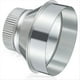 thumbnail image 1 of Reductor de Conducto de 6 A 4 Pulgadas, Adaptador de Conducto de Aire de Acero Galvanizado, Conector de Tubería Engarzada Redonda, Acoplamiento de Conexión., 1 of 5