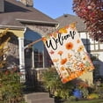 thumbnail image 5 of Welcome Fall Garden Flag 28 x 40 Inch Maple Leaf Pumpkin Decorative House Yard Double Sided Flag for Autumn Thanksgiving Day Decoration, 5 of 5