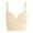 Beige, variant on Women Full Coverage Bra Front Closure Racerback Underwire Bra Full Coverage Unlined Plus Size Support XL Black