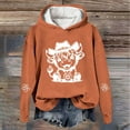 thumbnail image 2 of Christmas Highland Cow Hoodies for Women 2025 Long Sleeve Western Country Hooded Sweatshirt Pullover Tops, 2 of 3
