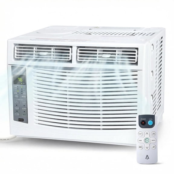 CazToi 6000 BTU Smart Window Air Conditioner with WiFi & App Ultra Quiet for 250 Sq.Ft Room