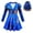 Dress+Wig, variant on Girls Mal Costume Cosplay Dress Halloween Fancy Outfit Sets