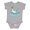 AC-Heather Grey, variant on Cutest Little Cryptid Loch Ness Monster Boys or Girls Baby Bodysuit