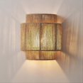 thumbnail image 2 of Japanese Wabi-Sabi Retro Rattan Weaving Wall Lamp LED Wall Sconces, 2 of 5